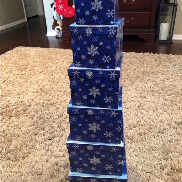 Christmas Holiday Stackable Boxes - Picture 2 of 4
